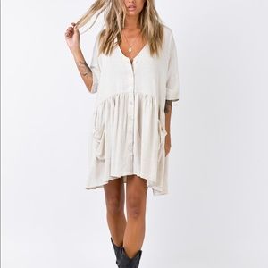 Princess Polly The sandy mini dress natural ✨